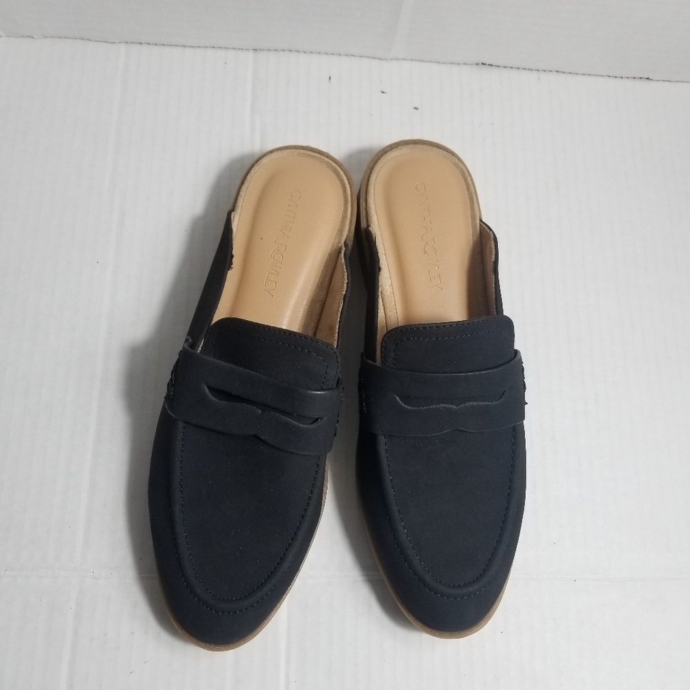 CYNTHIA ROWLEY WOMEN'S SMALL HEELED MULES SIZE 8.5 - Picture 7 of 10